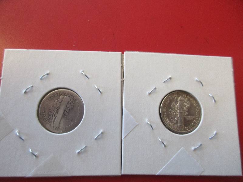 1920-P and 1943-S Mercury Dimes