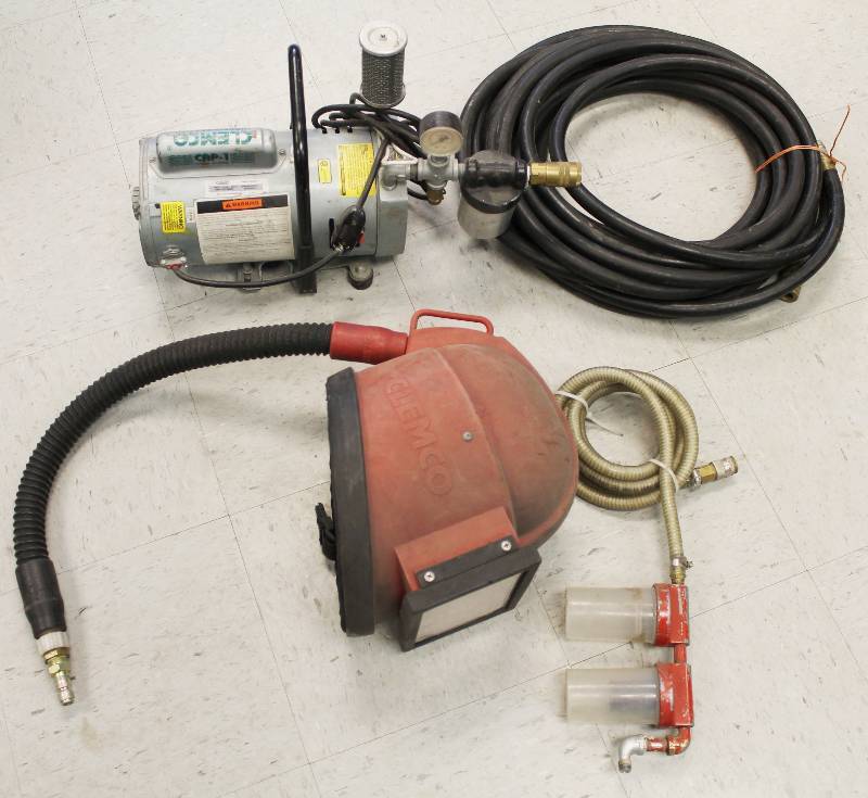 Sandblast Hood And Air Pump