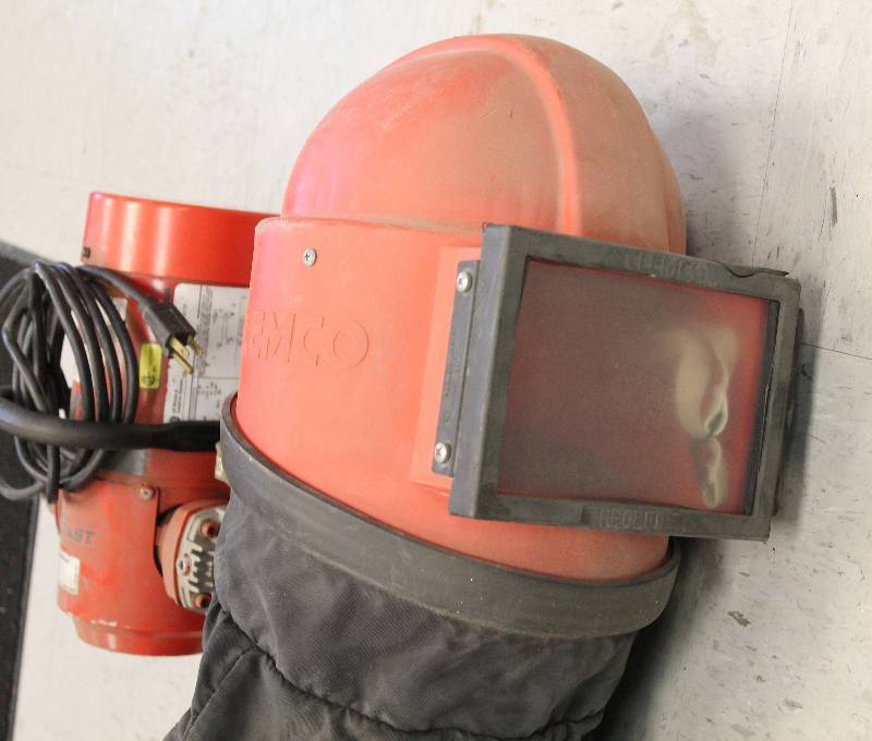 Sandblast Hood And Air Pump