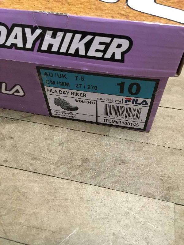 lot 49 image: Fila Womens Day Hiker Shoes - Size 10 New