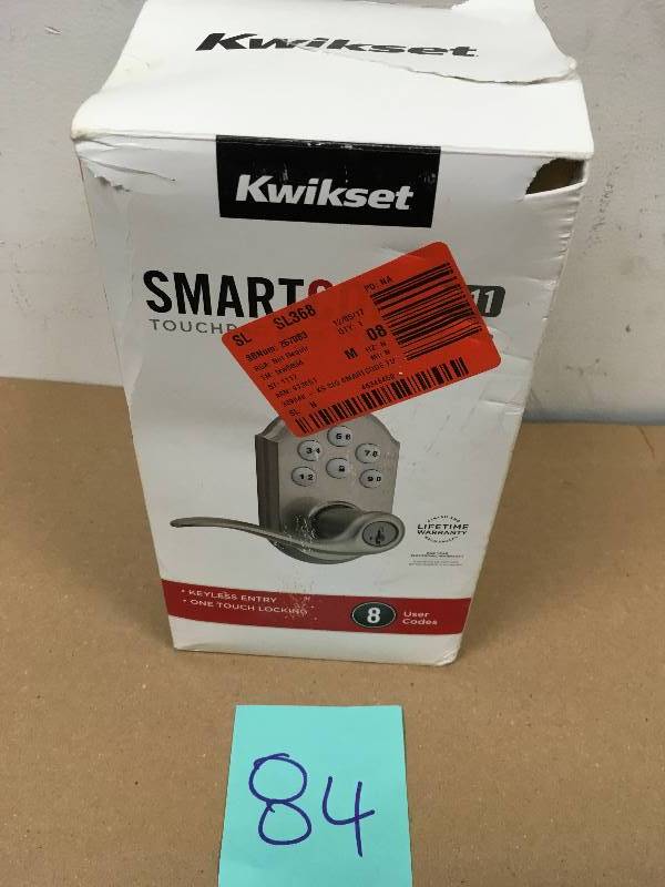 lot 84 image: Kwikset Smartcode Touchpad not used