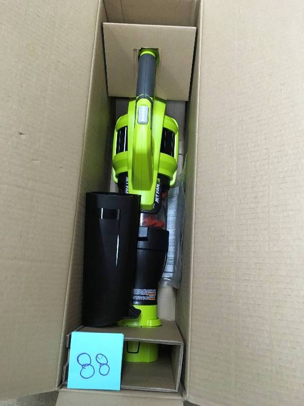 lot 88 image: Ryobi 110 MPH 480 CFM 40-Volt Lithium-Ion Cordless Jet Fan Blower Not used