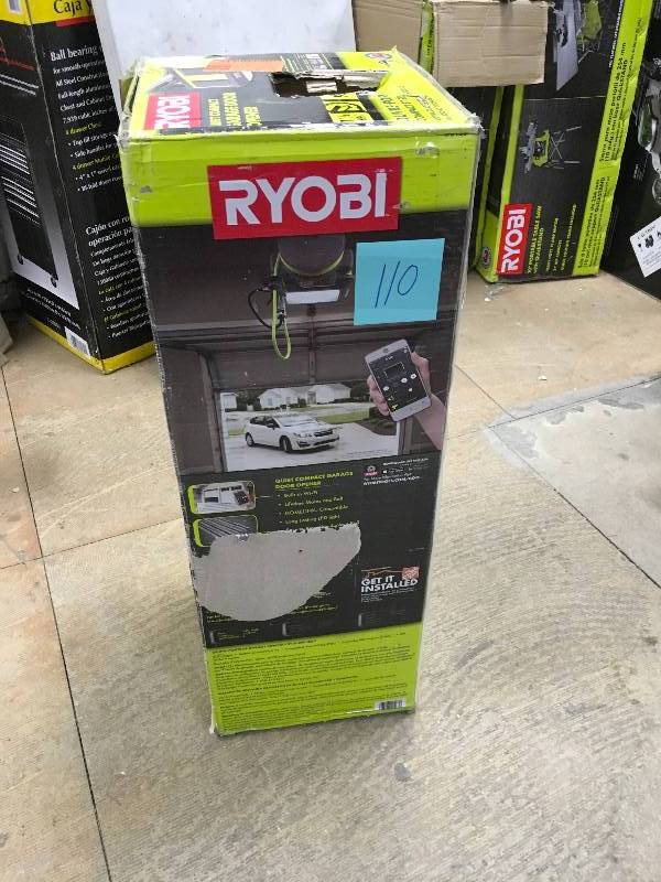 lot 110 image: Ryobi GD125 1.25 Hp Belt Garage Door Opener new