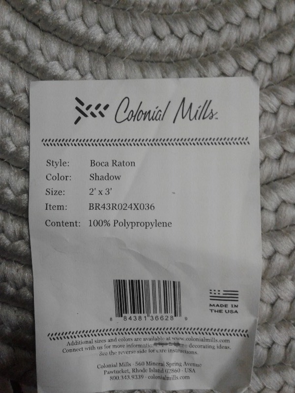 2x Colonial Mills Rugs,