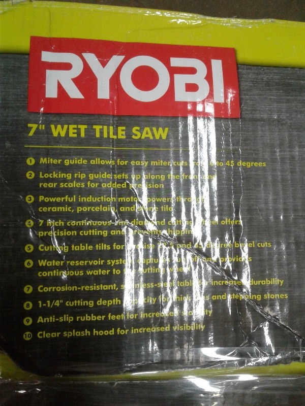 Ryobi 7 Tile Saw
