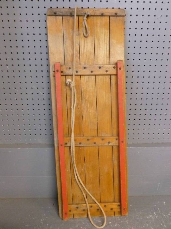 Vintage Toboggan Sled