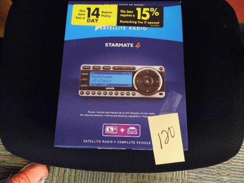 New Starmate 4 Satellite Radio w Vehicle Kit
