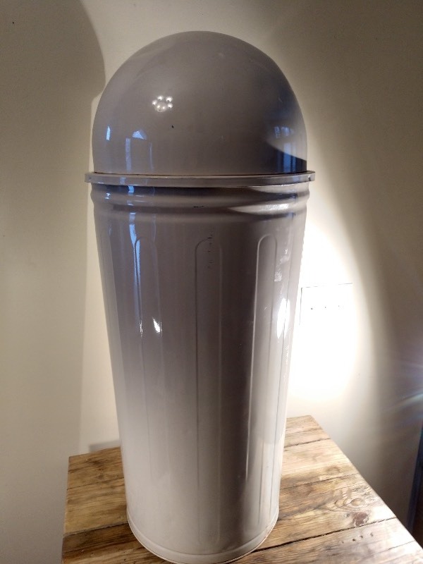 lot 15 image: Vintage Bullet Style Trash Can
