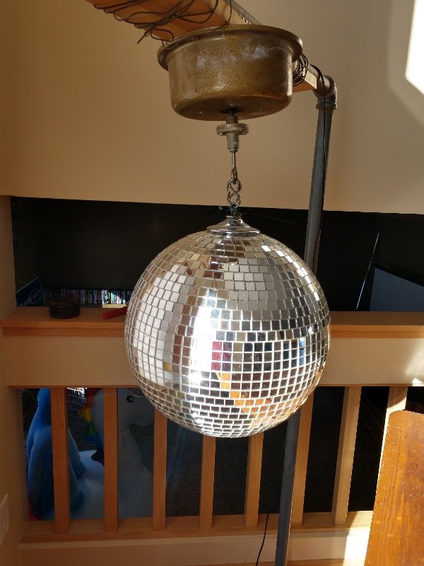 lot 22 image: 1970s Glass Disco Ball