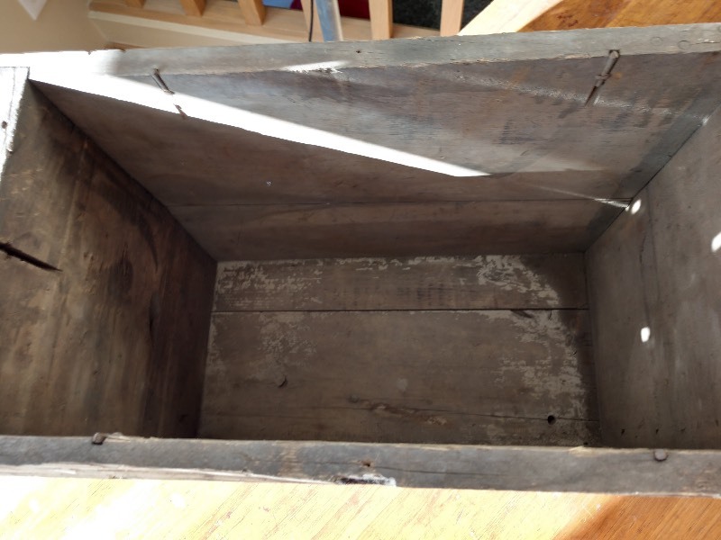 lot 23 image: 50 Caliber Wood Ammo Crate WWII