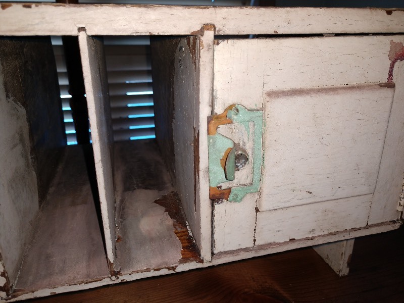 lot 38 image: Primitive Wood Desk Organizer and Piano Bench