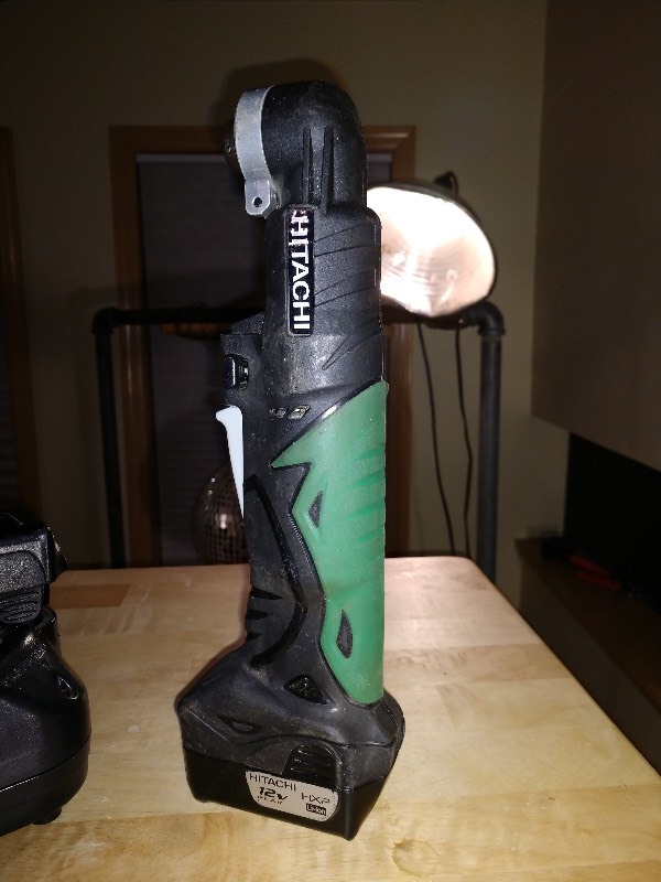 lot 72 image: Hitachi Cordless Angle Impact Driver and Battery Charger