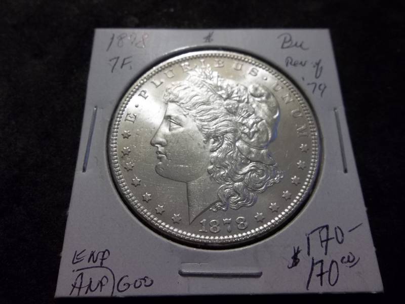1878  Morgan Silver Dollar 7 TF Rev. 1879