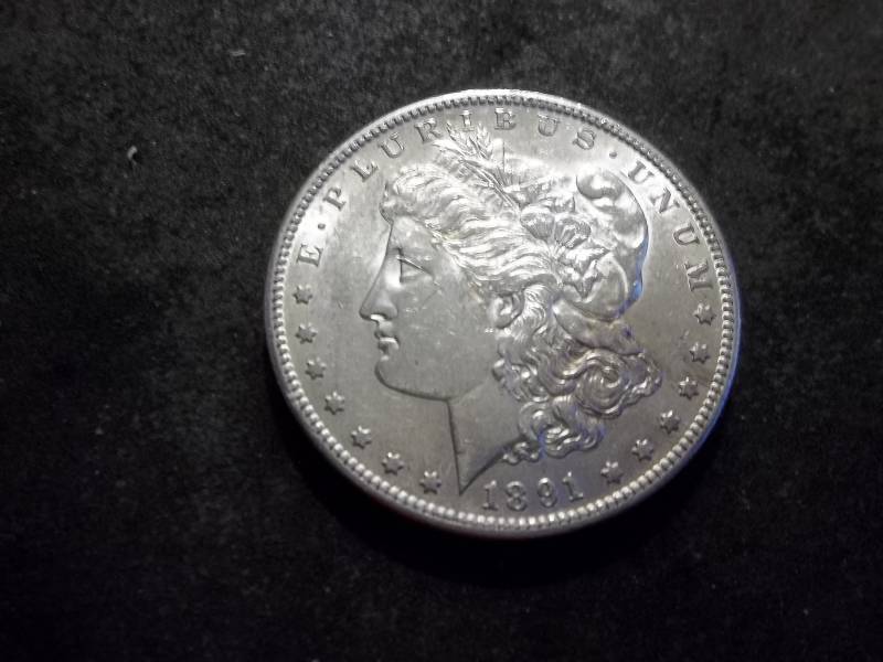1891 S  Morgan Silver Dollar