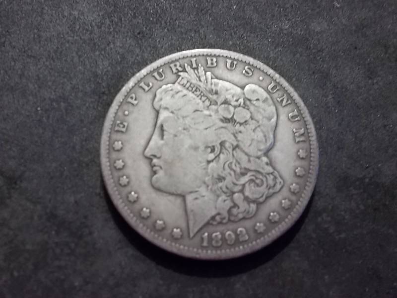 1892 S Morgan Silver Dollar
