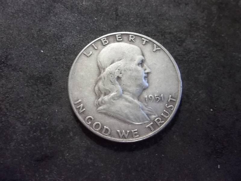 1951 D Franklin Half Dollar