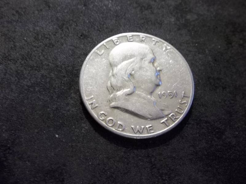 1951 S Franklin Half Dollar
