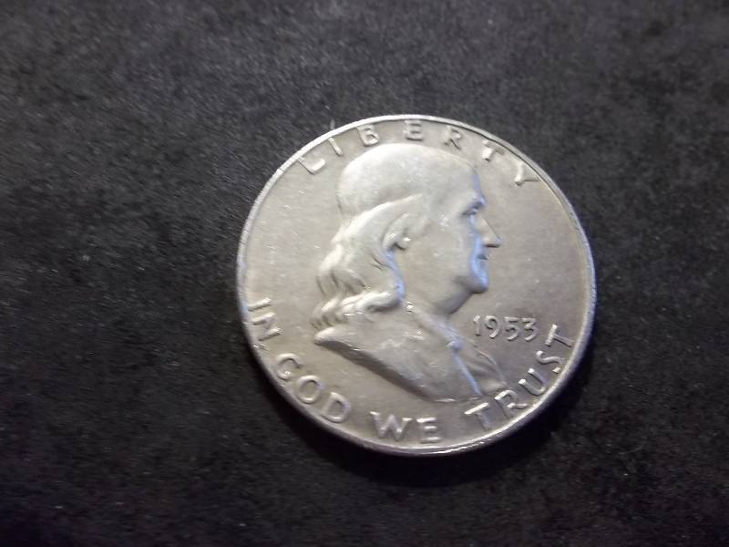 1953 D  Franklin Half Dollar