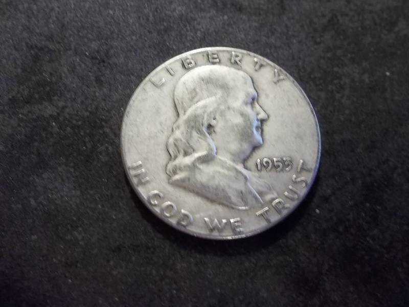 1953 S Franklin Half Dollar