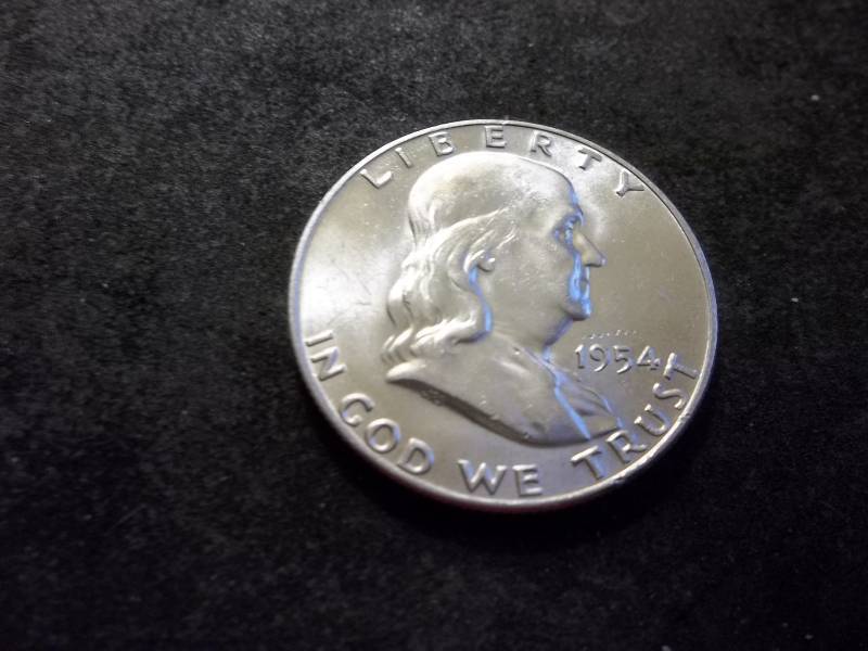 1954 D  Franklin Half Dollar