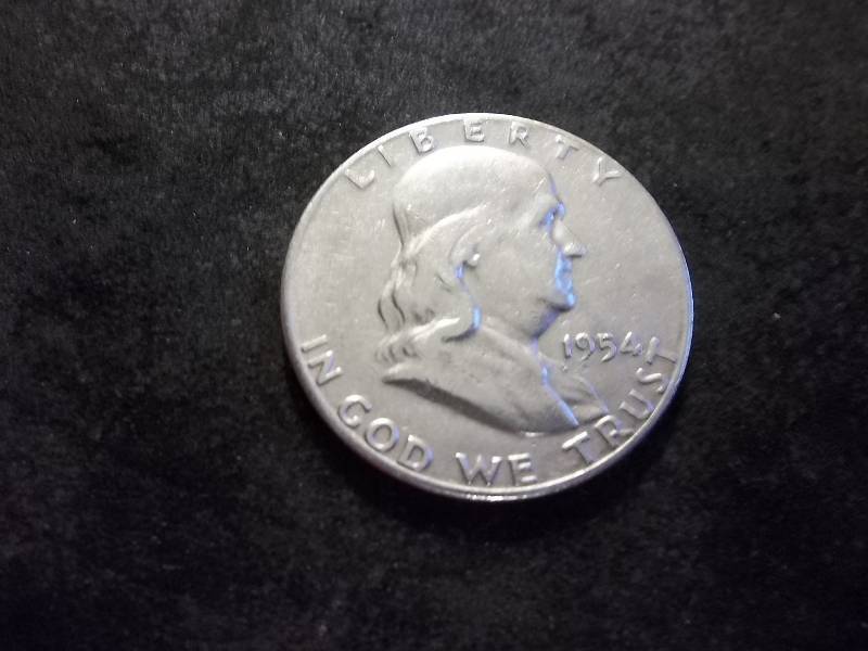1954 S Franklin Half Dollar