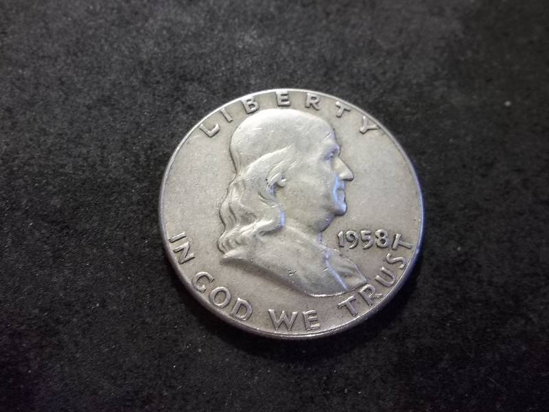 1958   Franklin Half Dollar