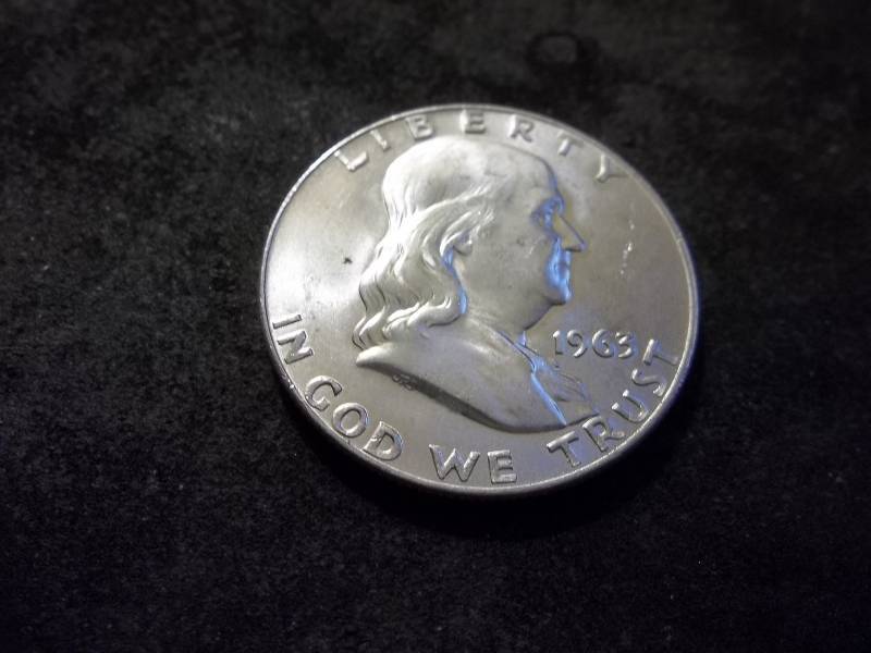 1963 D  Franklin Half Dollar
