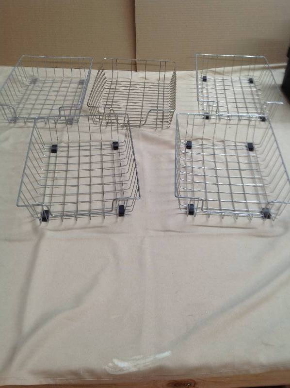 Five InOut - Silver Metal Paper Baskets