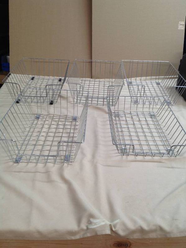 Five - InOut - Silver Metal Baskets