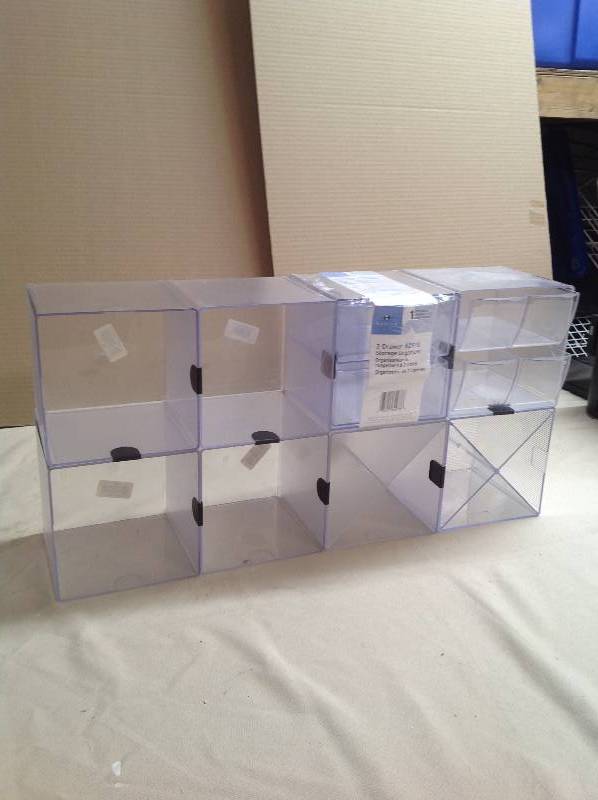 Eight Storage Organizers - Different inserts in them