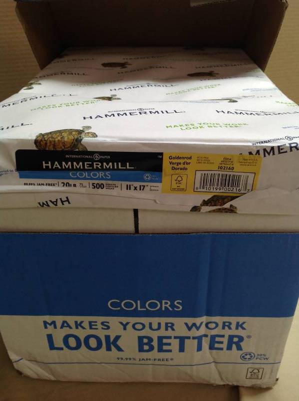 Paper - 20 lb Tested - 11 X 17 - Full Case
