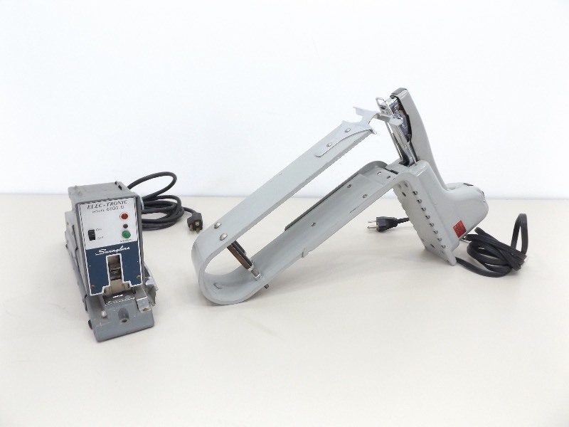 lot 5 image: 2 Industrial Electric Staplers