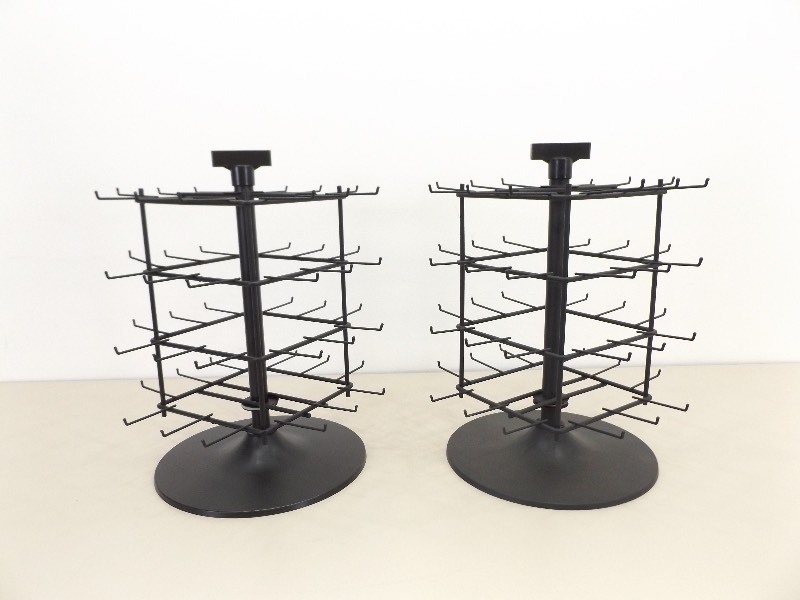 lot 36 image: 2 NEW Round Swivel&nbspPoint of Purchase&nbspCounter Displays