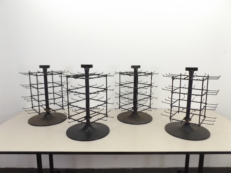 lot 38 image: 4 Used Round Swivel&nbspPoint of Purchase Counter Displays