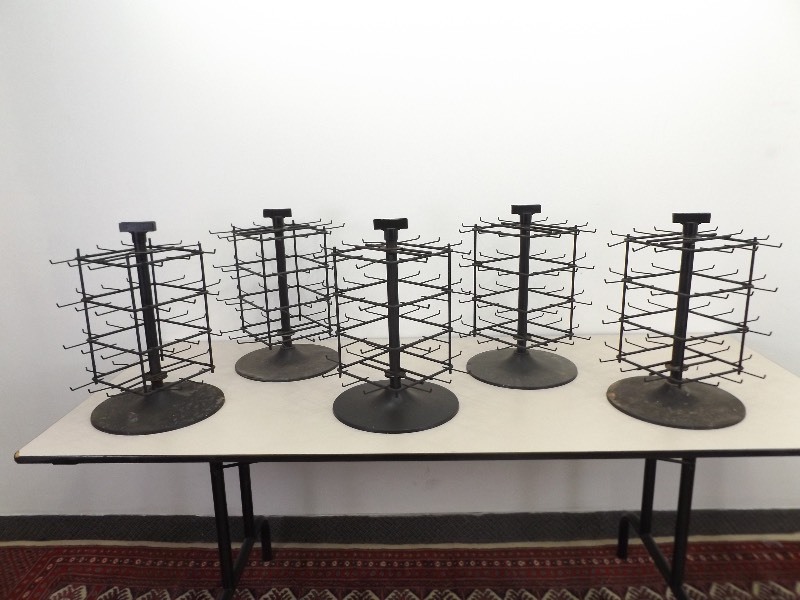 lot 39 image: 5 Used Round Swivel&nbspPoint of Purchase Counter Displays
