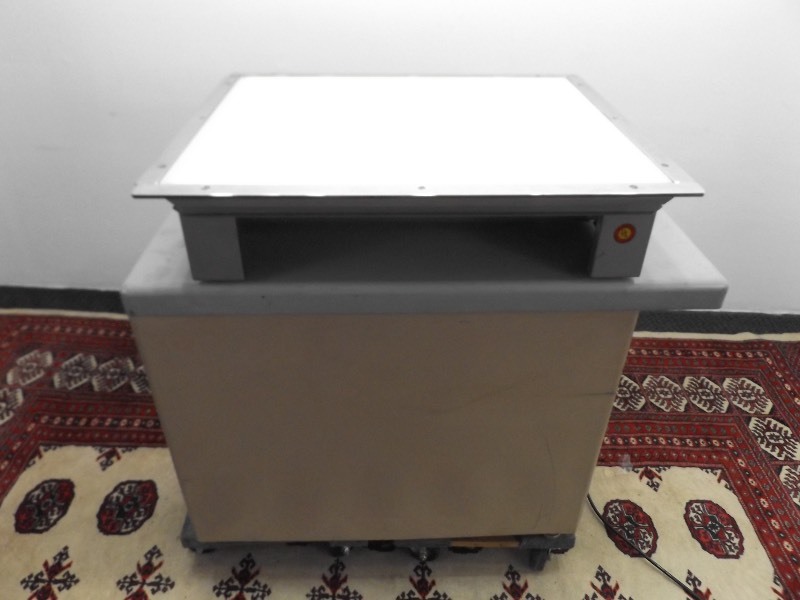 lot 16 image: Light Table on Metal Cabinet.
