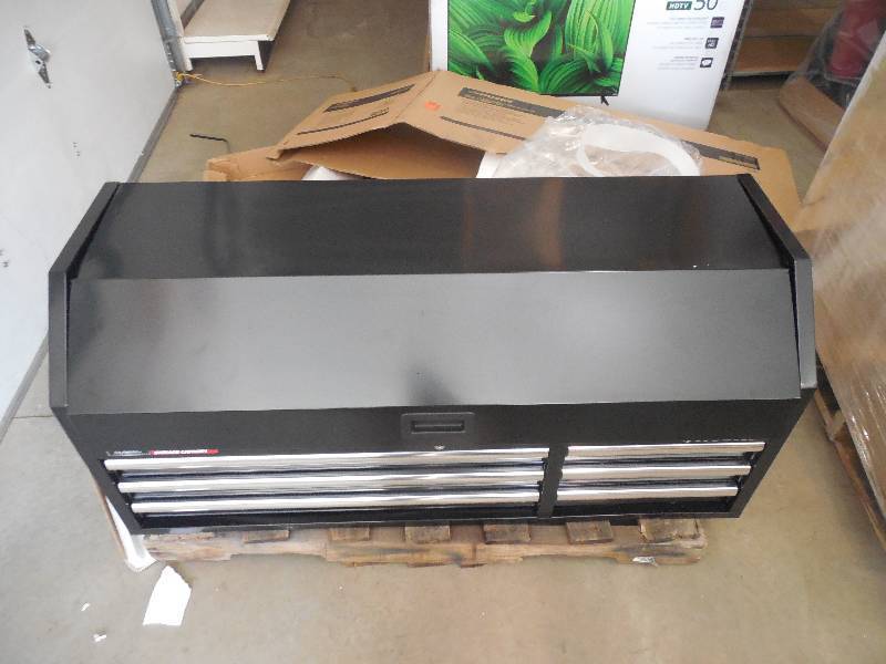 lot 69 image: Husky 52 in. 6-Drawer Tool Chest Top Cabinet