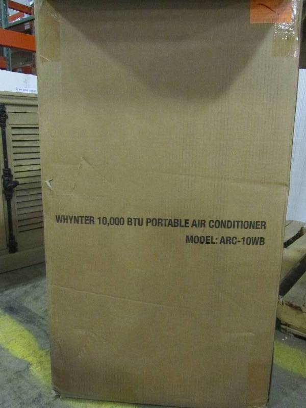 lot 31 image: Whynter Eco-Friendly 10000 BTU Portable Air Conditioner with Dehumidifier