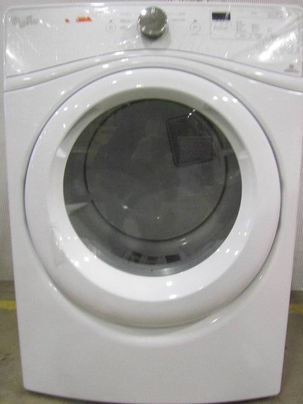 lot 42 image: Whirlpool WED75HEFW 7.4 cu. ft. Electric Dryer with Advanced Moisture Sensing in White
