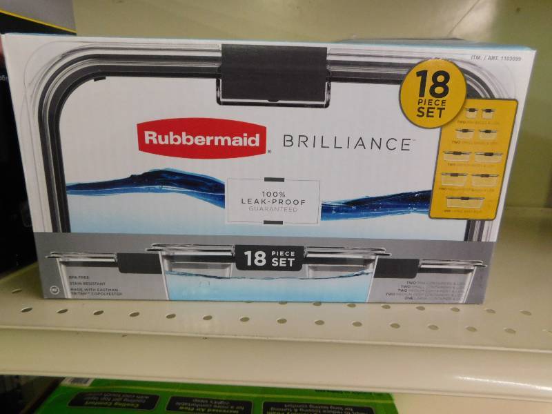 RUBBERMAID 18PC FOOD STORAGE SET