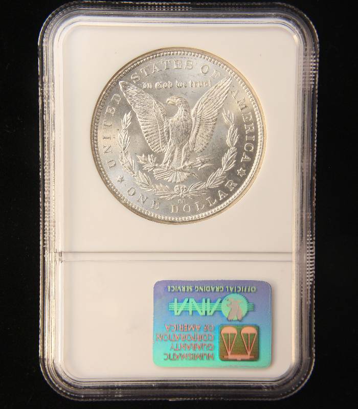 lot 02 image: 1883-CC CARSON CITY MORGAN SILVER DOLLAR MS66 NGC
