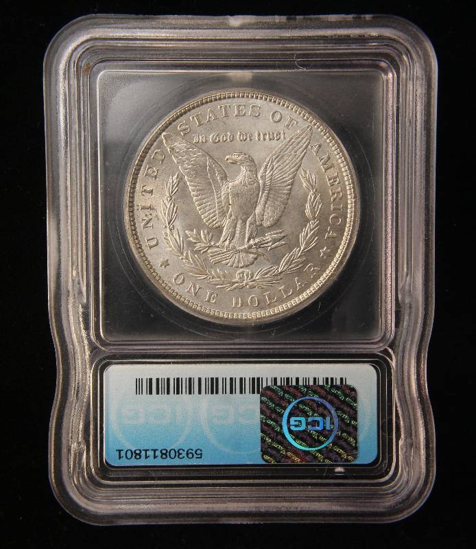 lot 05 image: 1900 MORGAN SILVER DOLLAR MS64 PLUS ICG