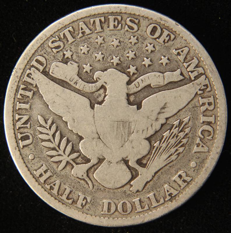 lot 64 image: 1906 BARBER SILVER HALF DOLLAR GOOD