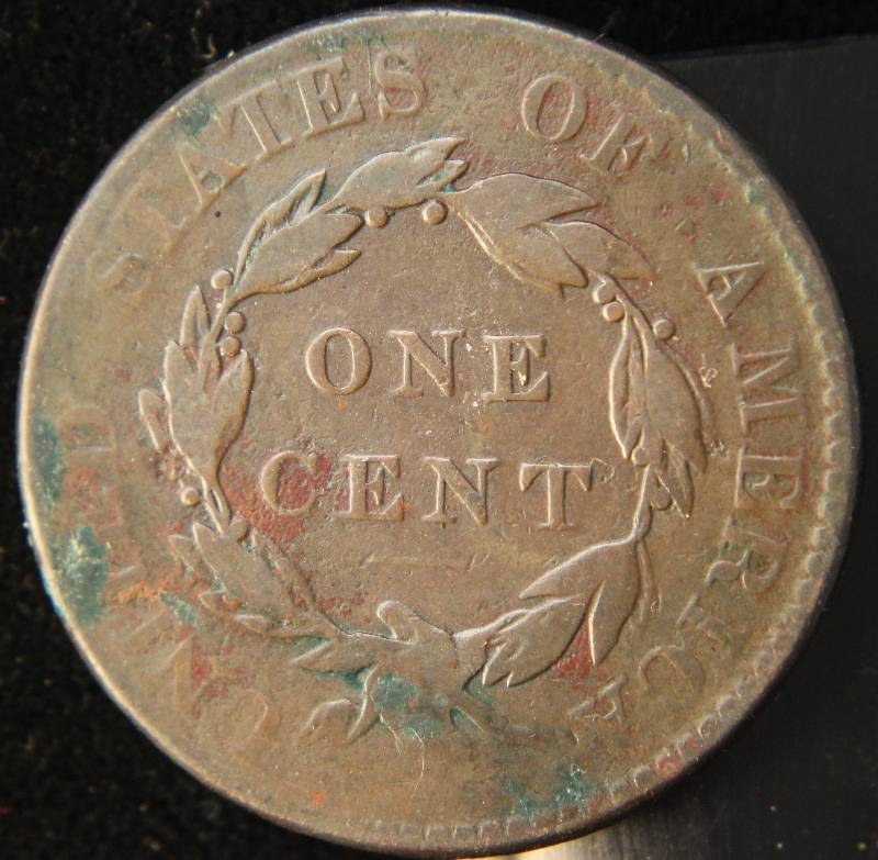 lot 80 image: 1820 US CORONET HEAD LARGE CENT VG