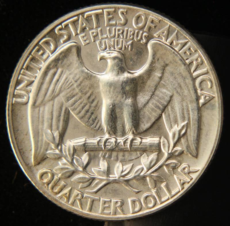 lot 88 image: 1955 PROOF WASHINGTON SILVER QUARTER