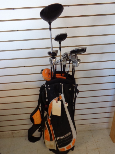 lot 32 image: Precise Golf Club Bag with Clubs and More