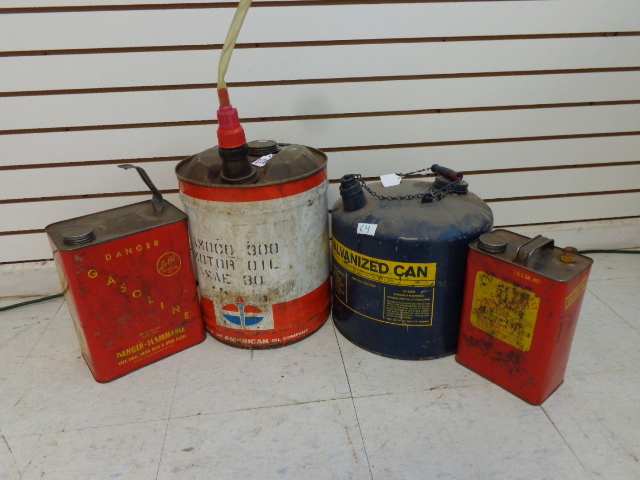lot 64 image: Metal Gas Cans