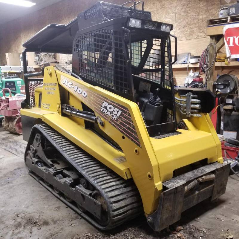 lot 1 image: 2005 ASV RC100 Multi Terrain Tracked Bobcat Skid Loader Skid Steer