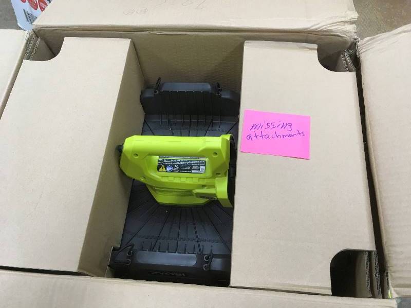 lot 4 image: Ryobi One 18 Volt 6 Gallon WetDry Vacuum - MISSING Attachments in like new  working conditions