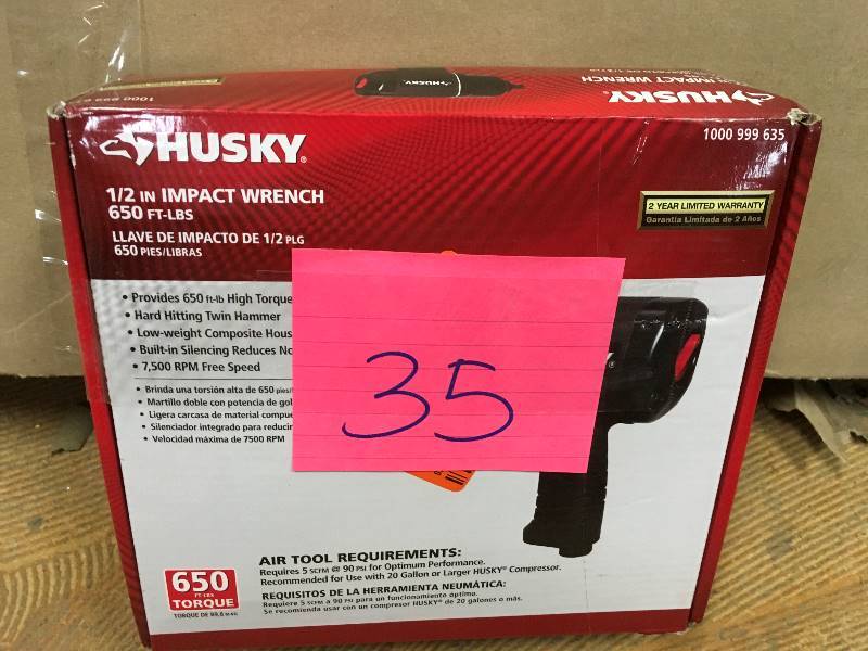 lot 35 image: Husky 12 in. Impact Wrench